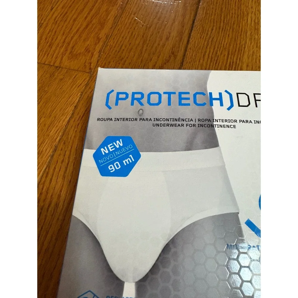 New PROTECH DRY Men's Underwear For Incontinence Absorbent Reusable‎ Medium